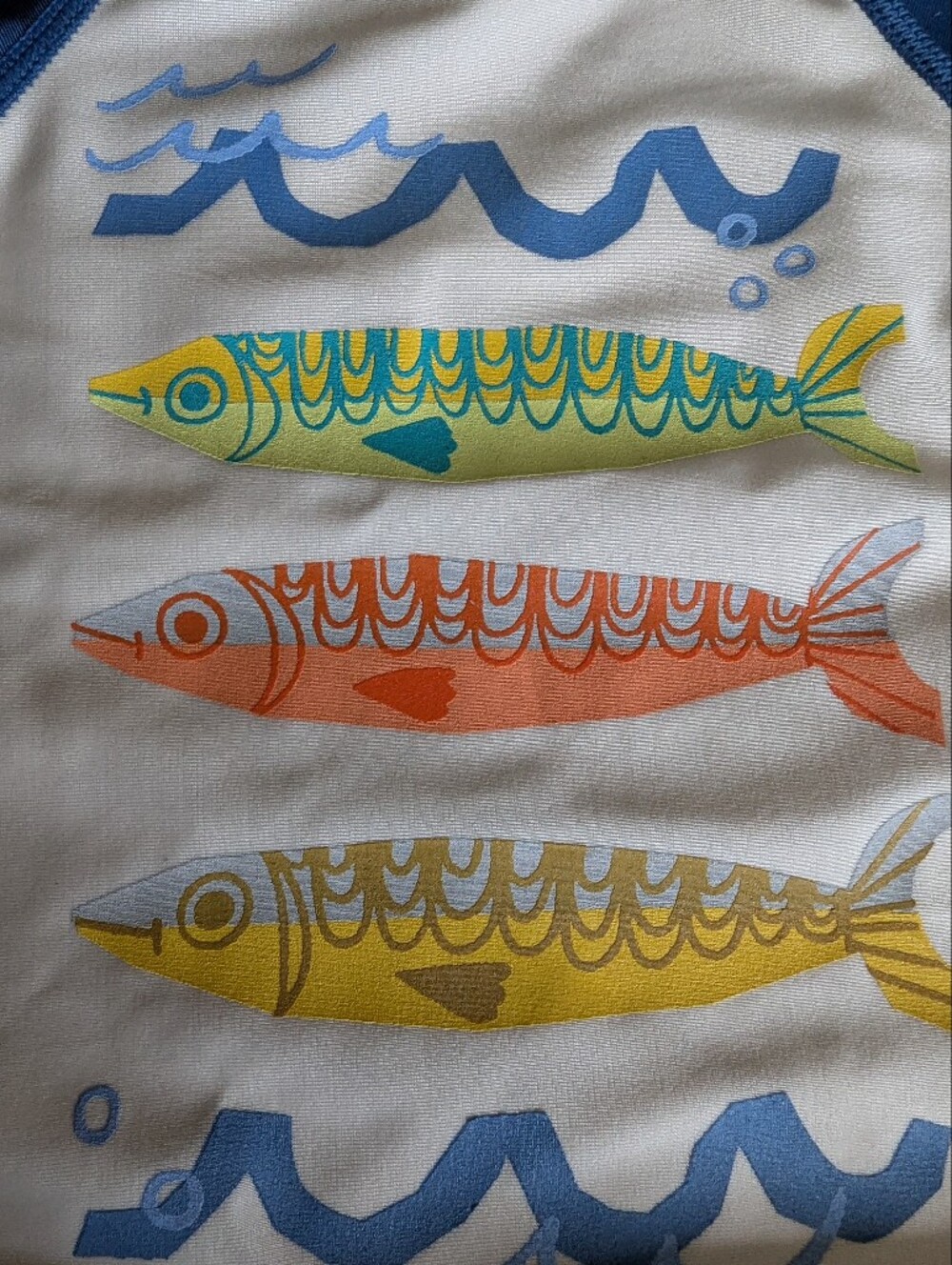 Tea Collection Blue Fish Rashguard Set - Picture 3 of 7